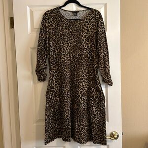Robert Louis Leopard Print Everyday Dress